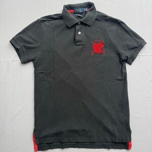 Polo Ralph Lauren Custom Fit Black Short Sleeve Polo Shirt S Embroidered Logo